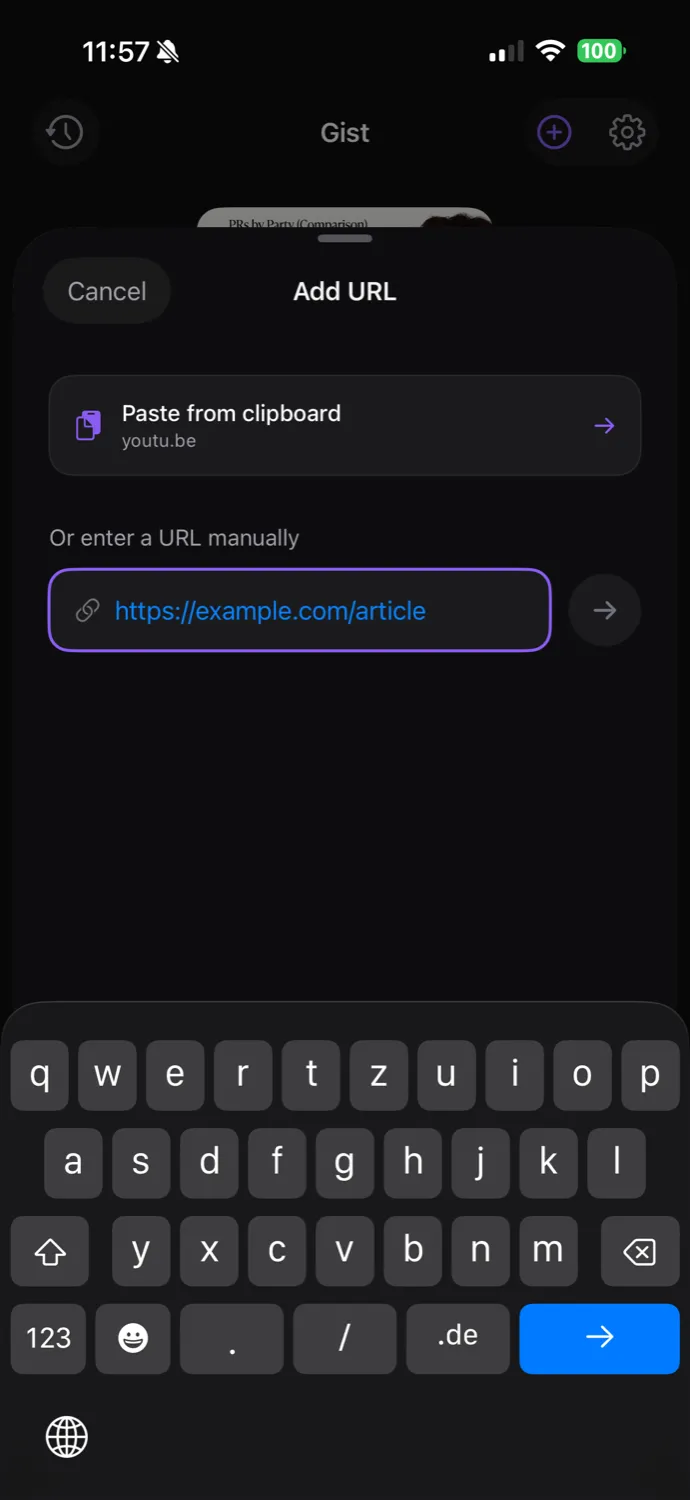 Gist App Screenshot 3